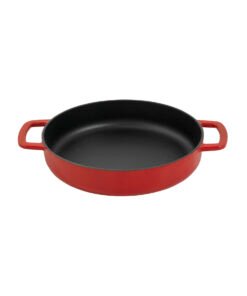 192124RD combekk Double Handle Fry Pan 24cm / RED