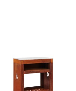 ST1C-CG side table single Corten - ceramiek light grey